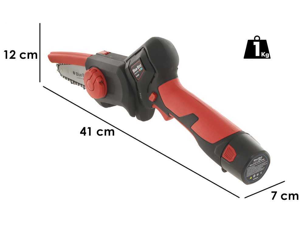 Potatore Elettrico a Batteria Blue Bird CS 22-04 – 2 Batterie 12,6V 2,5 Ah