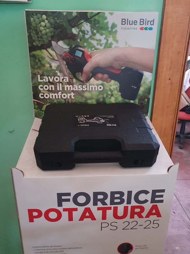 Forbici da Potatura a batteria Blue Bird PS 22-25 con 2 Batterie 16,8V 2,5 Ah